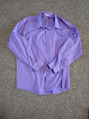 Van Heusen Lavender Dress Shirt - Long Sleeve